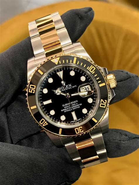 rolex submariner ss with gold price|rolex submariner all gold price.